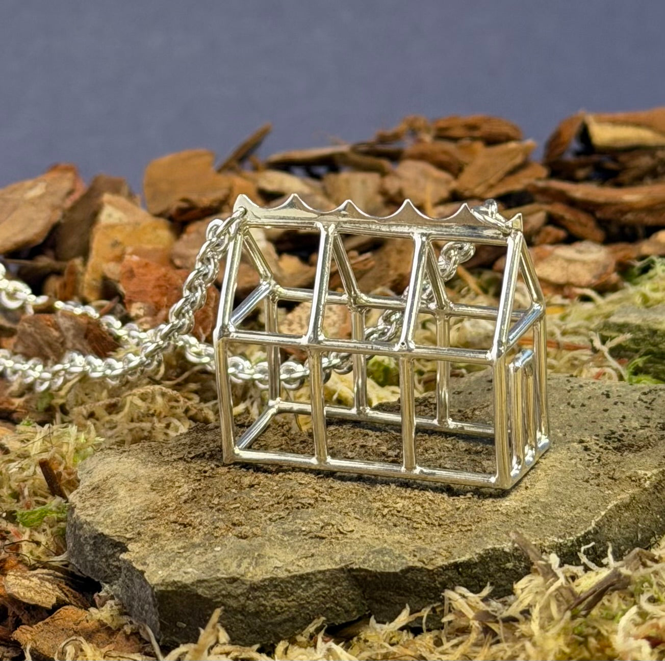 Greenhouse necklace with door detail