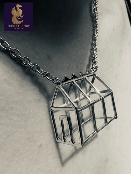 Greenhouse necklace with door detail