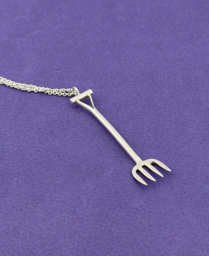 Large garden fork pendant