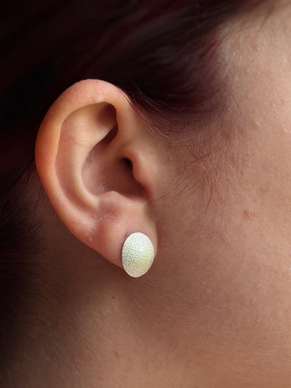 Frosted silver studs
