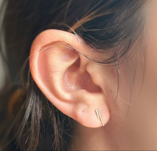 Abstract staggered studs
