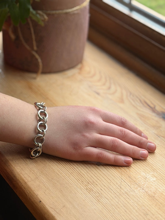 Chunky alternate link bracelet