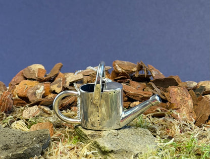 Watering can Necklace set with London Blue Topaz