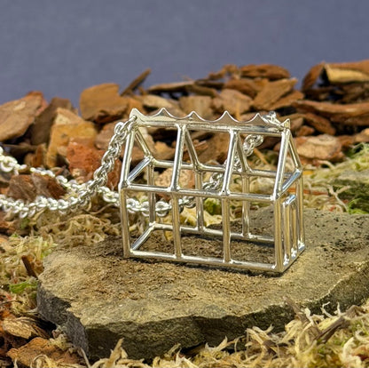 Greenhouse necklace with door detail