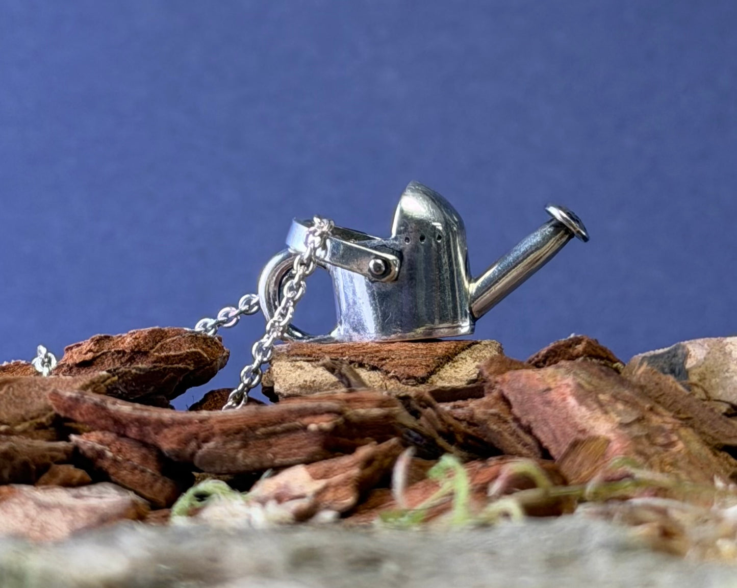 Silver Watering can Necklace