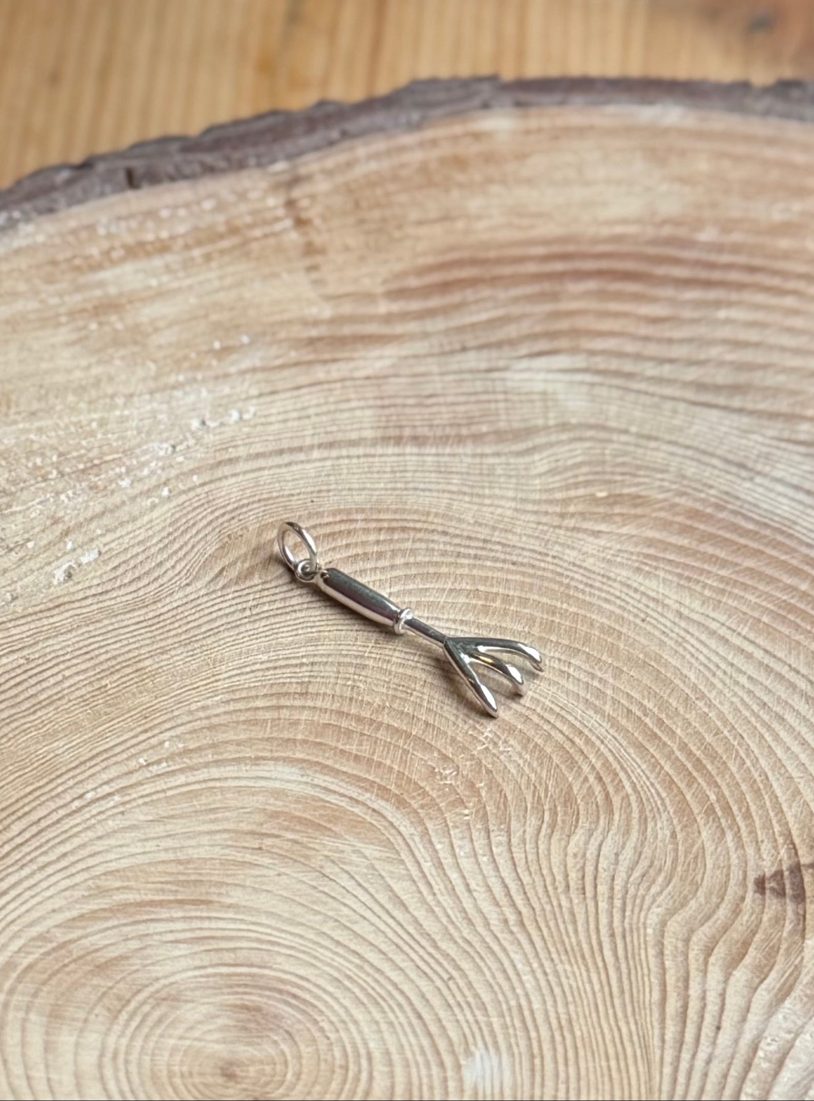 Hand cultivator tool charm