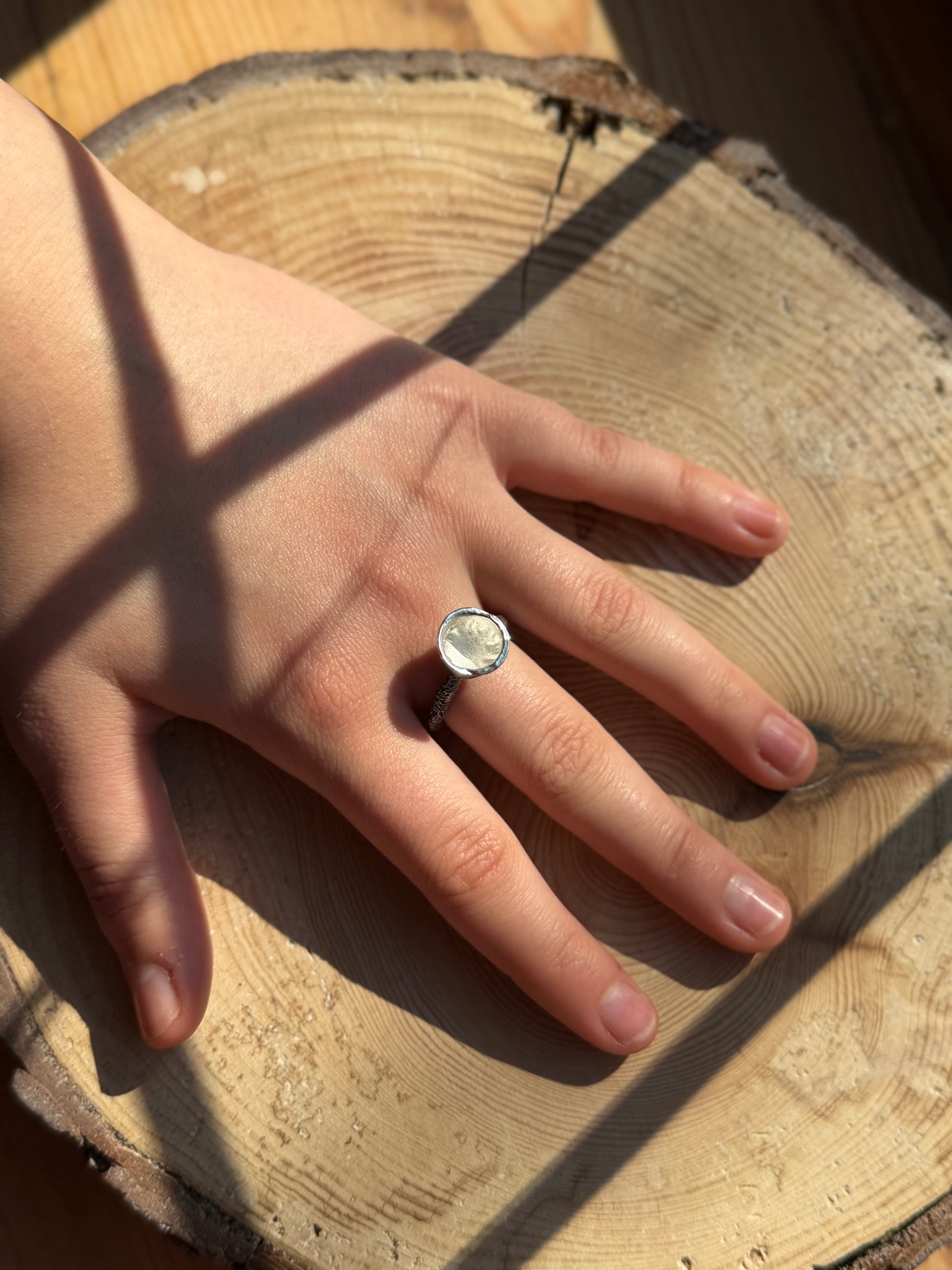 molten cup ring on hand
