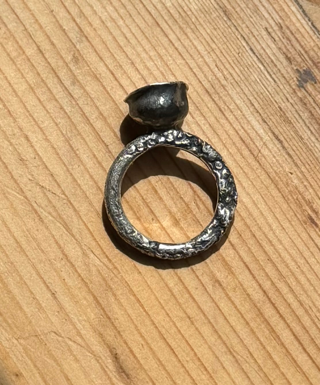 molten silver cup ring