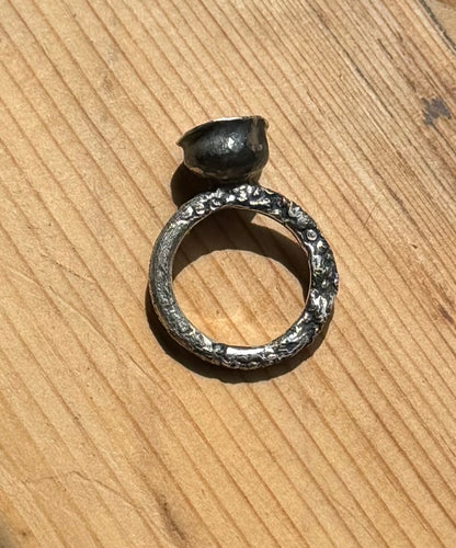 molten silver cup ring