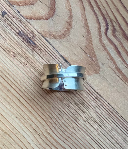 Spinner ring with cut outs
