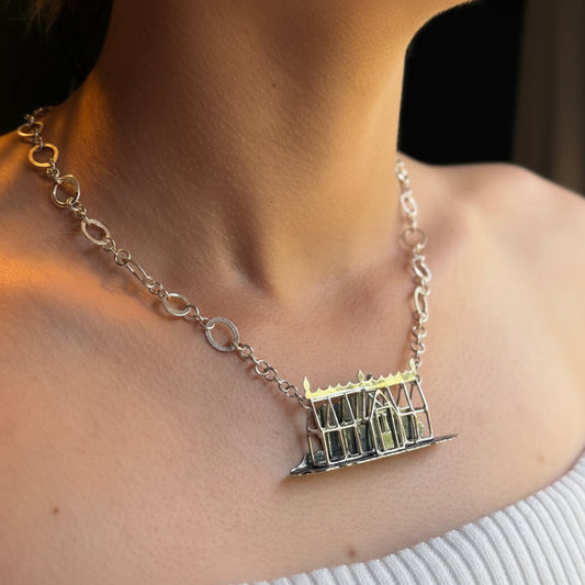 Victorian greenhouse necklace